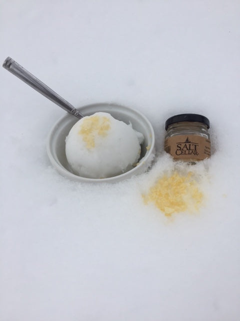Easy Snow Ice Cream with Lemon Salt