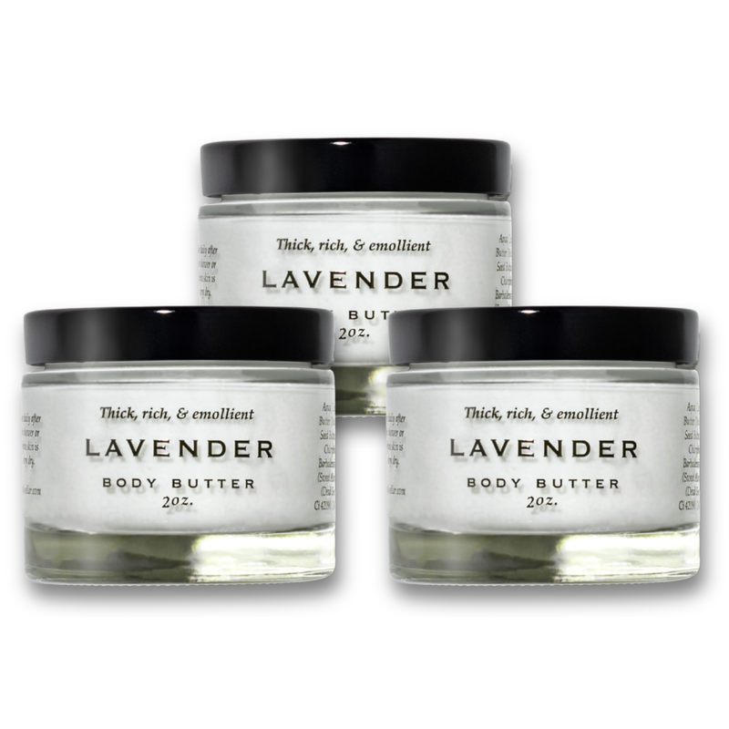 Soothing Lavender Mini Body Butter Trio