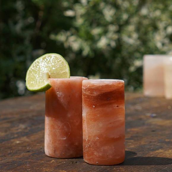 Salt Cellar Himalayan Salt Shot Glasses